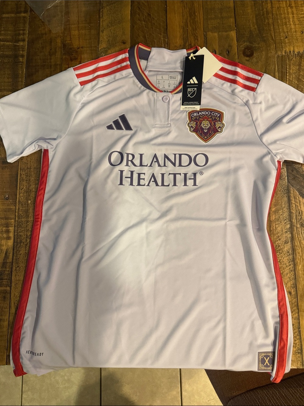 NWT Orlando City MLS official adidas jersey